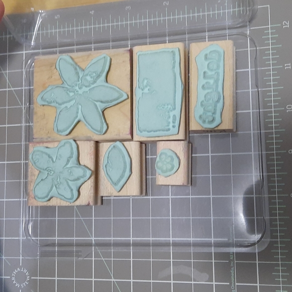 Paint Prints rubber Stampin Up set - Picture 2 of 4